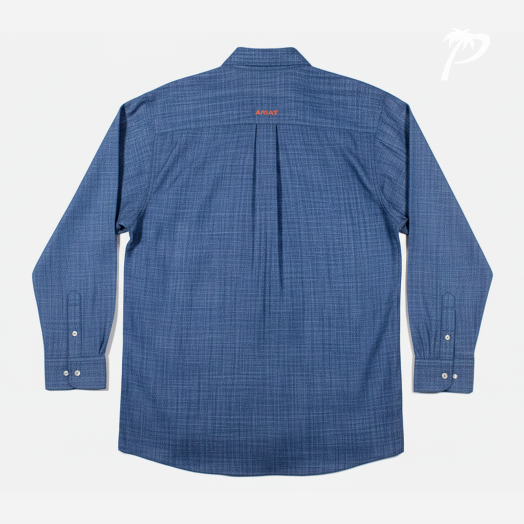 Camisa Caballero Ariat Chambray Blue