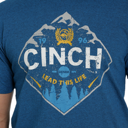 Playera Caballero Cinch Heather Teal