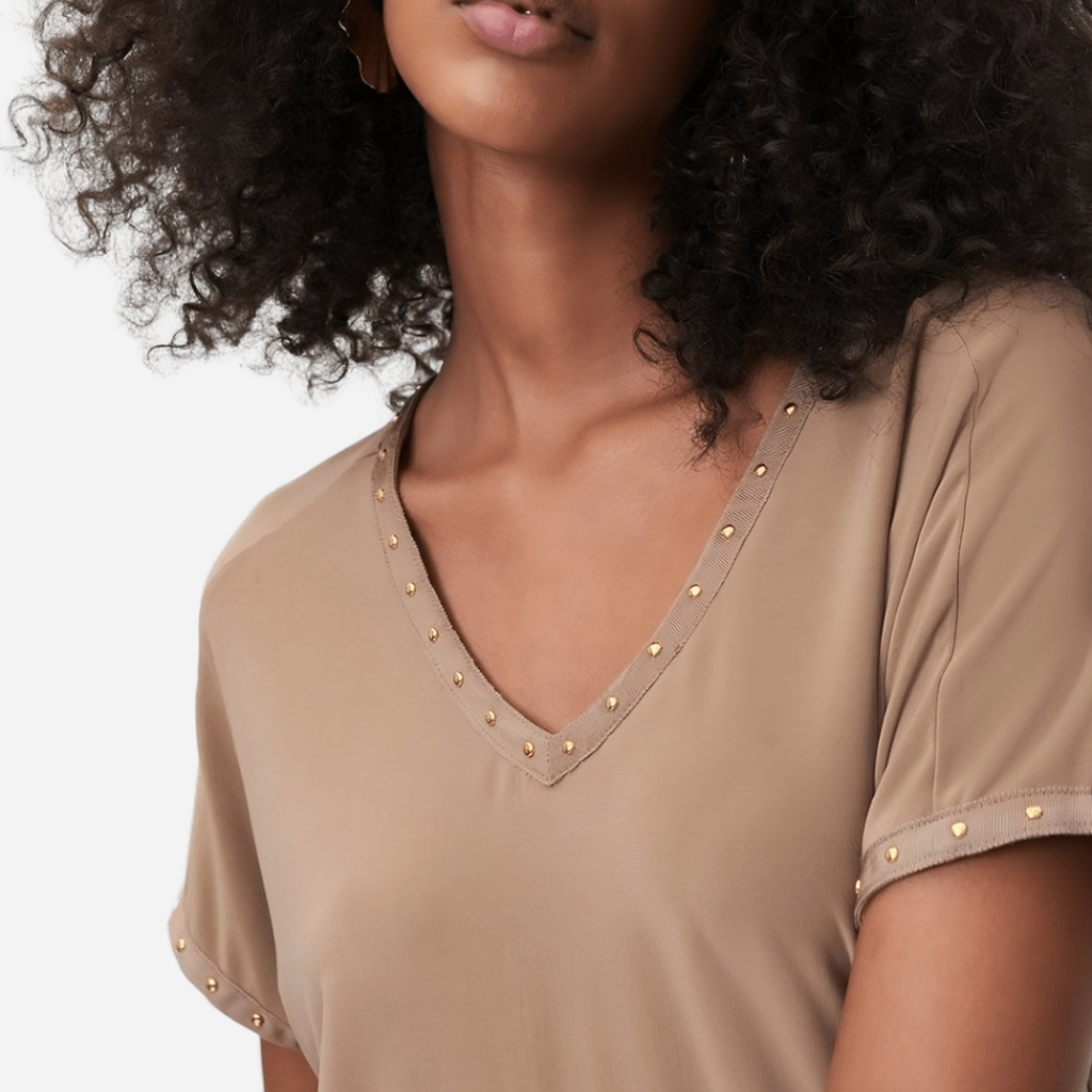 Blusa Dama Joseph Ribkoff Tiger's Eye