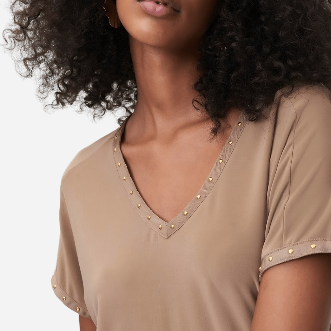 Blusa Dama Joseph Ribkoff Tiger's Eye