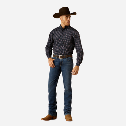 Camisa Caballero Ariat Dark Blue