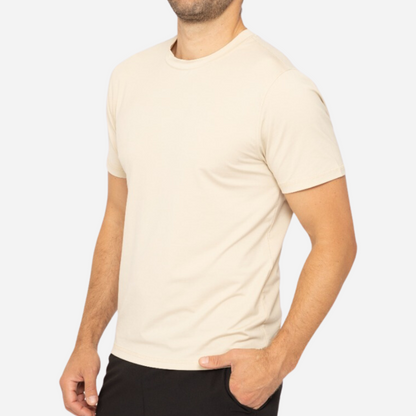 Playera Caballero Mono-B  Oat-Milk