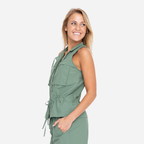 Chaleco Dama Mono B Dark Basil