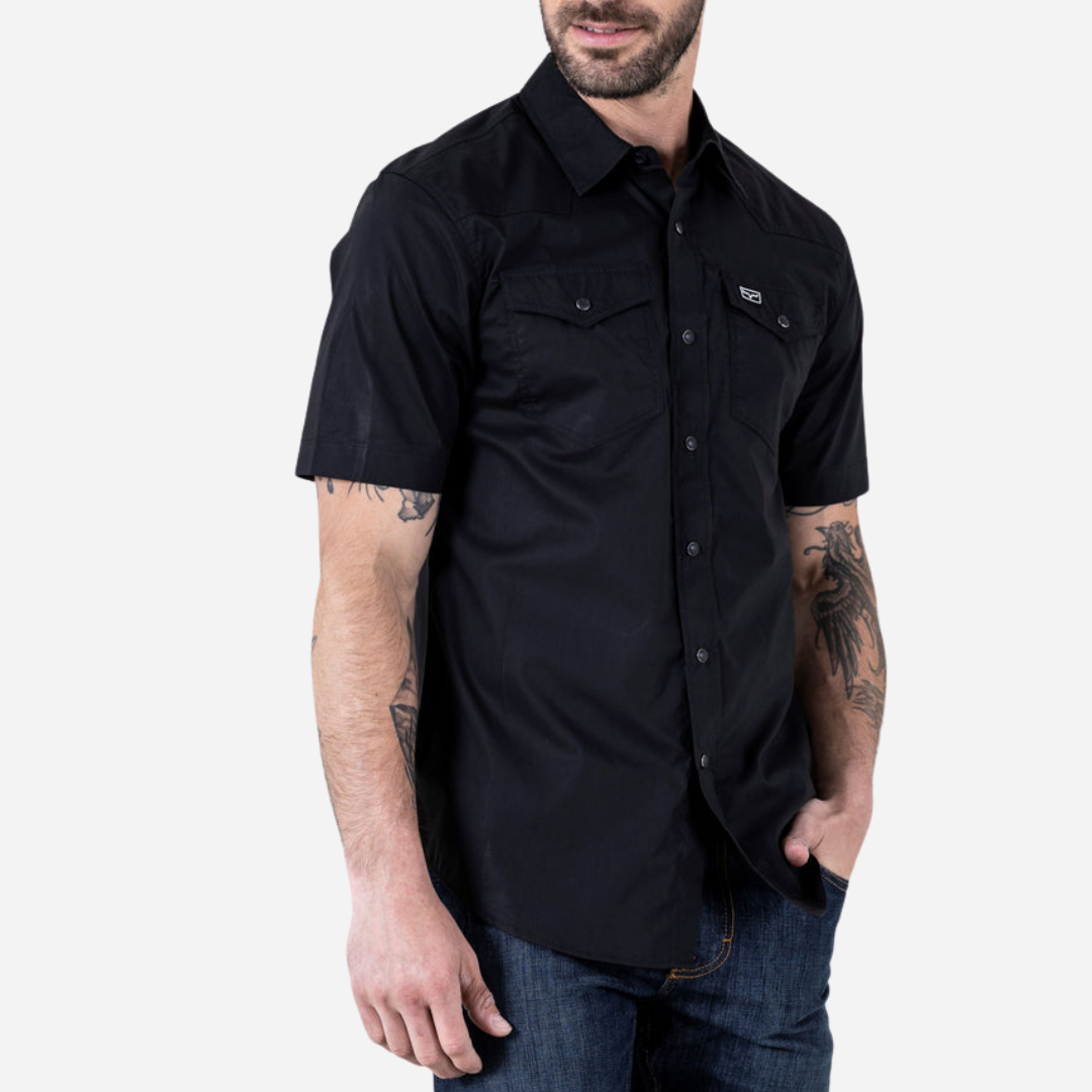 Camisa Caballero Kimes Ranch Rio Ss Black Bznavpt01