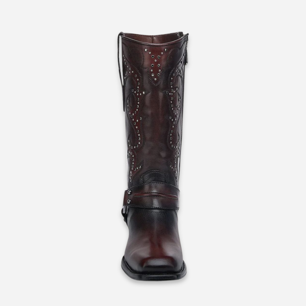 Bota Dama Cuadra Tinto