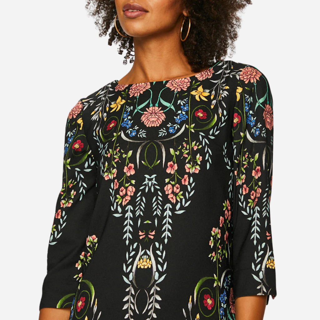 Vestido Dama Desigual Negro