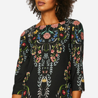 Vestido Dama Desigual Negro