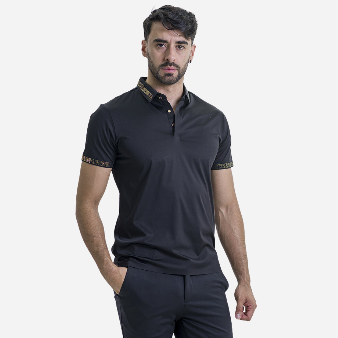 Playera Caballero Barocco Black-Gold