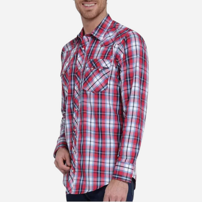 Camisa Caballero Wrangler Rojo