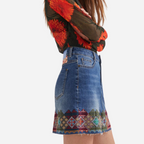 Falda Dama Desigual Azul