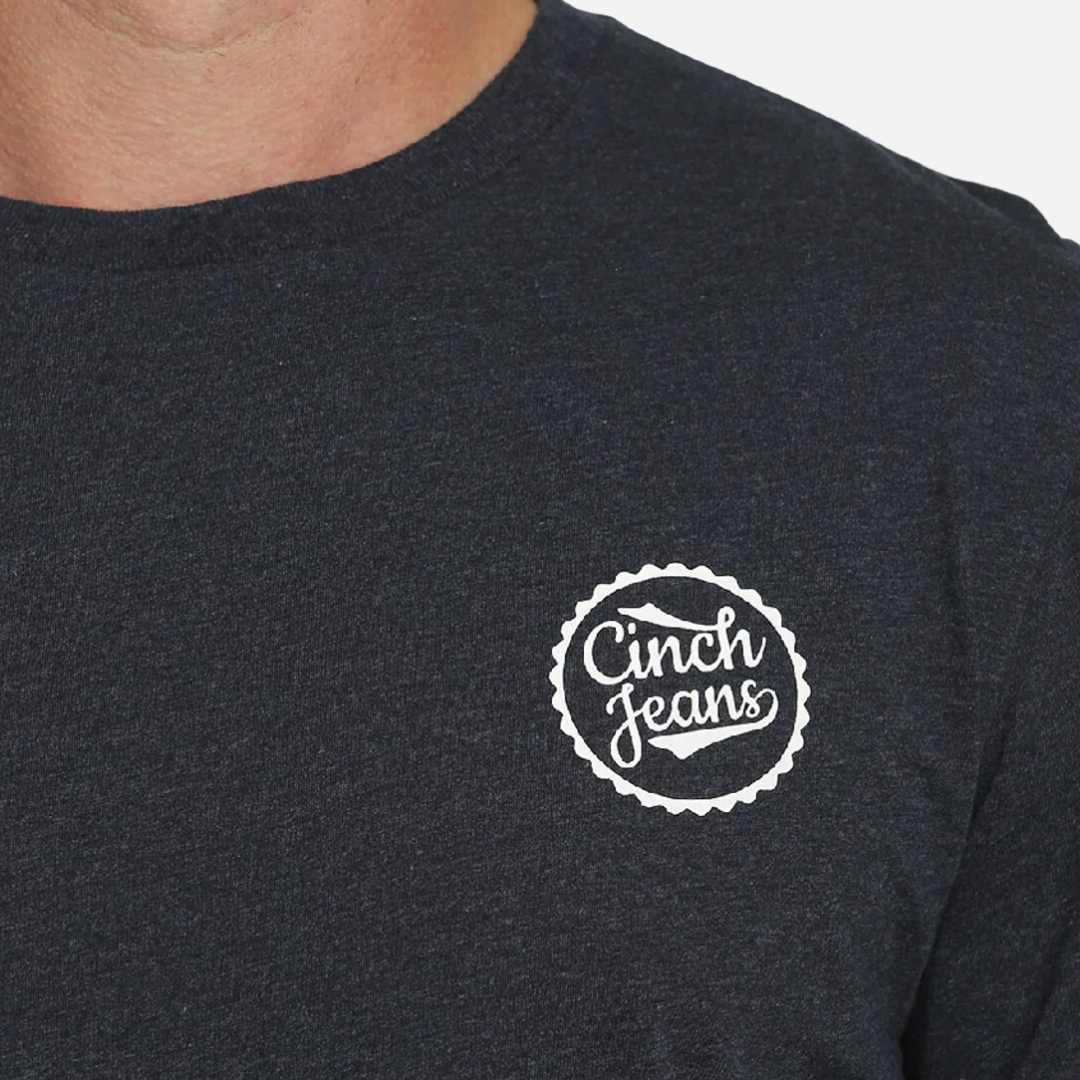 Playera Caballero Cinch Heather Navy