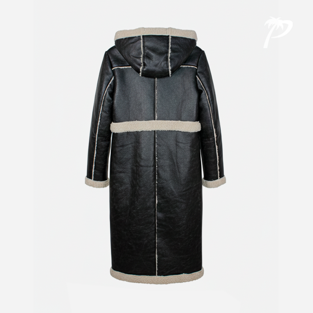 Abrigo de Dama B.Coature Black-Cream