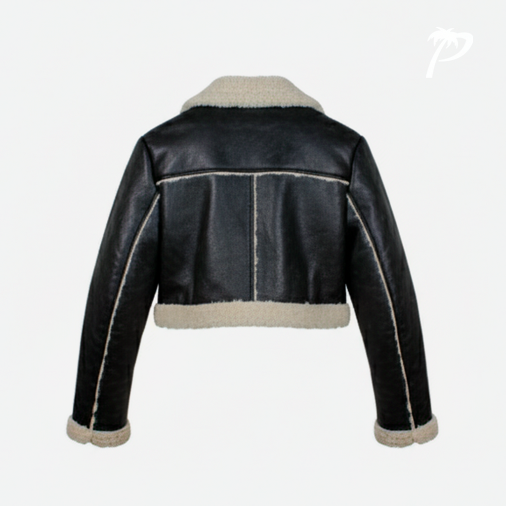 Abrigo de Dama B.Coature Black-Cream