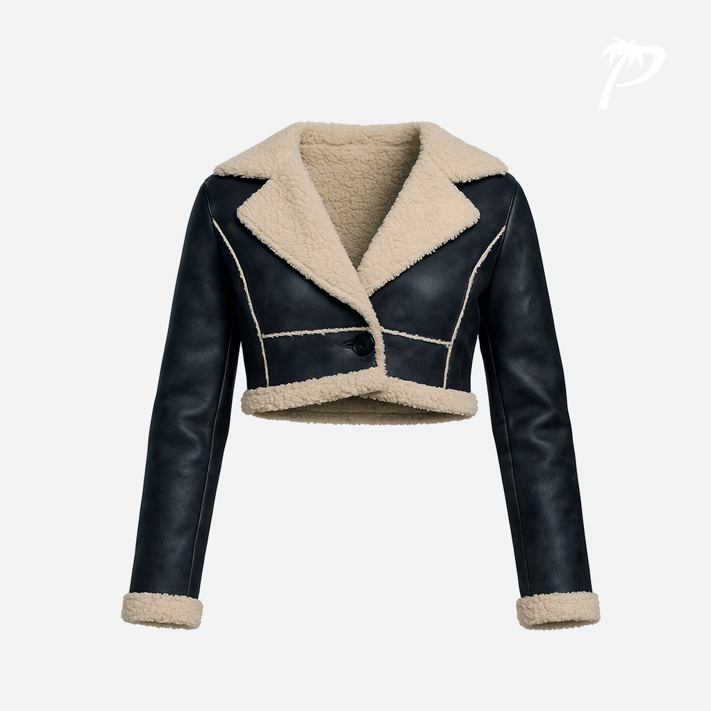 Abrigo de Dama B.Coature Black-Cream