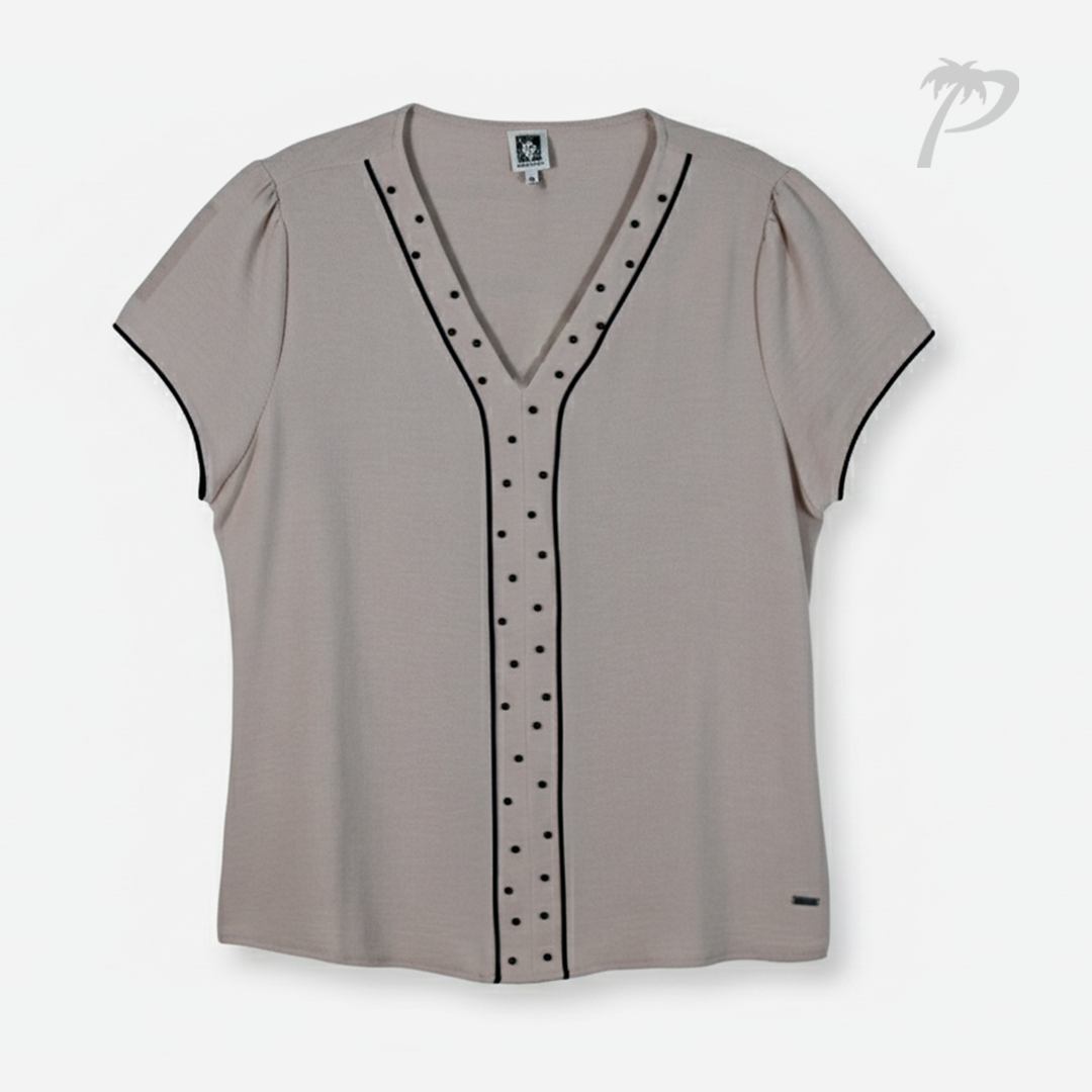 Blusa Dama Anne Klein Beige