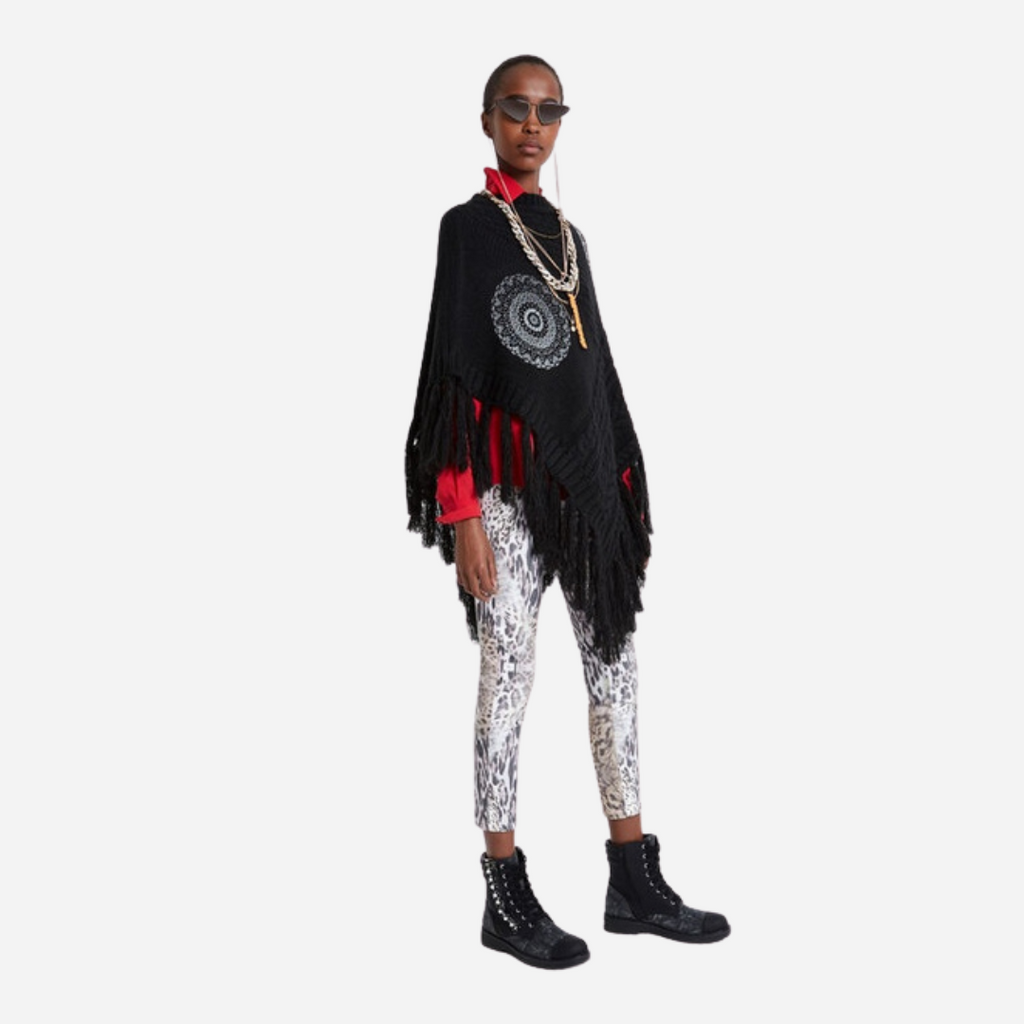 Poncho Dama Desigual Musg