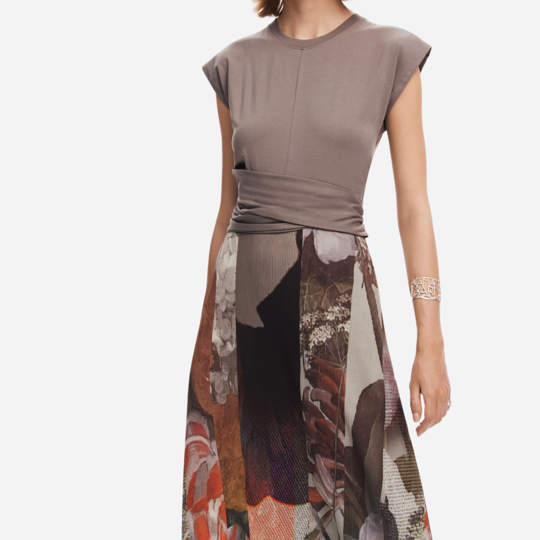 Vestido Dama Desigual Gris