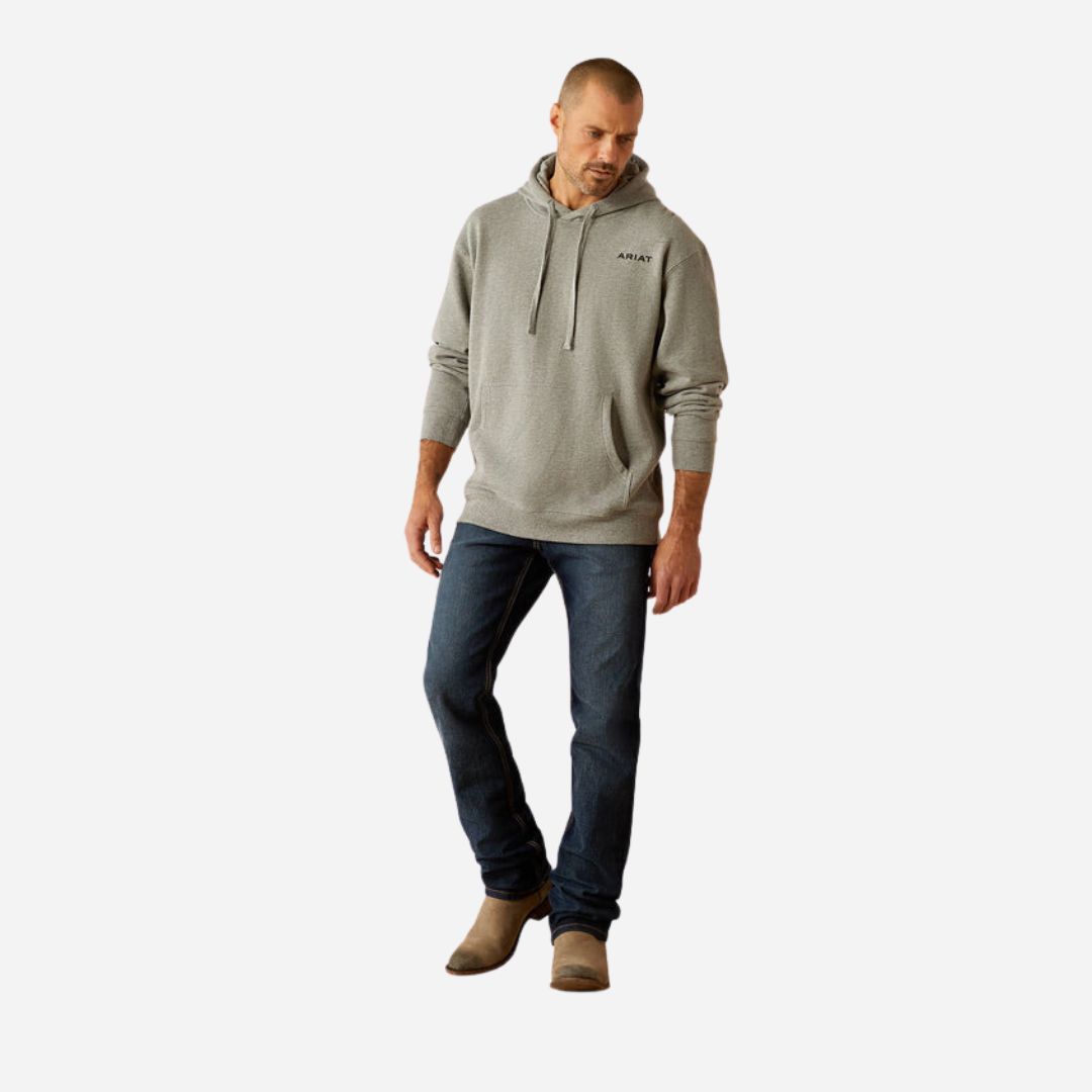 Sudadera Caballero Ariat Grey Heather