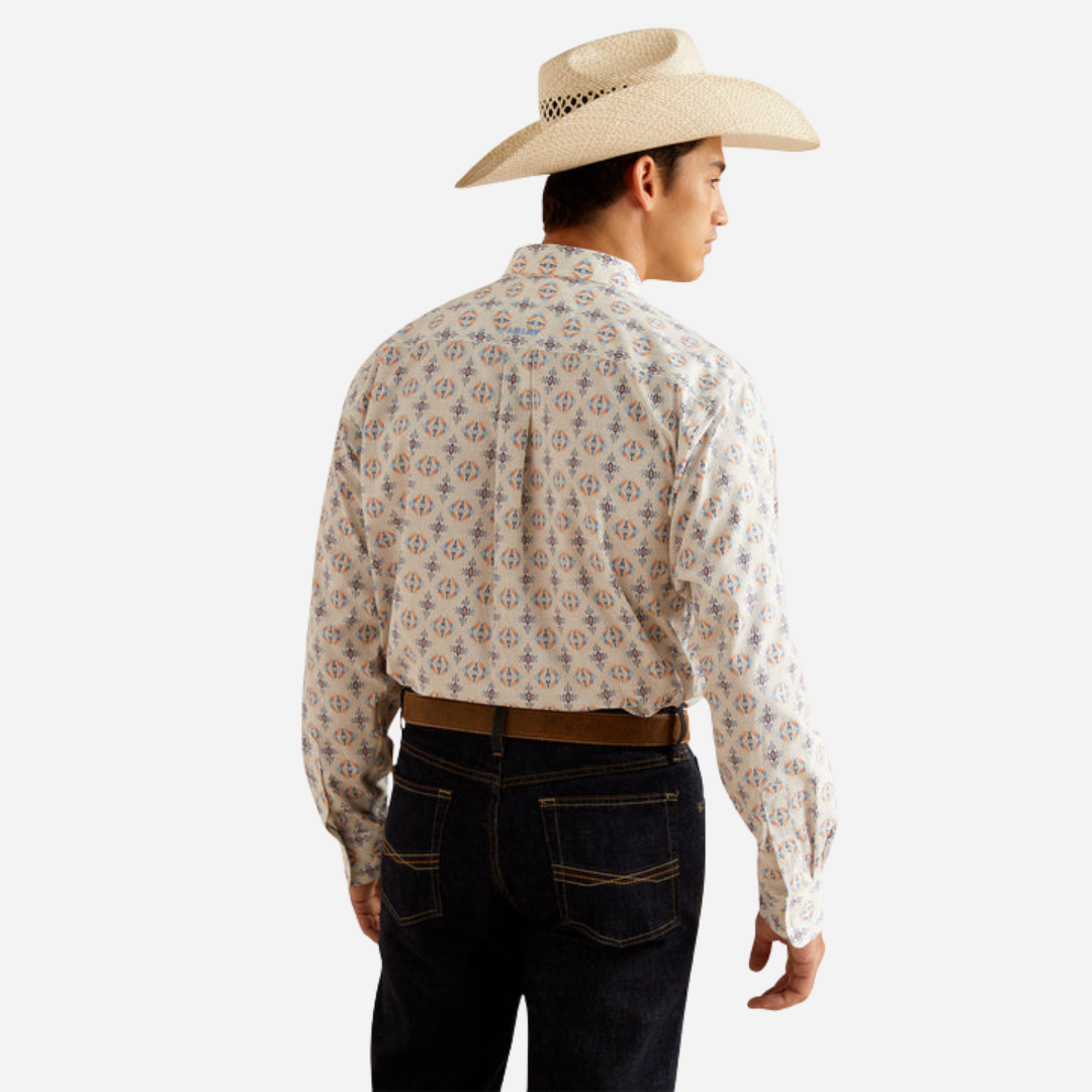 Camisa Caballero Ariat Oatmeal