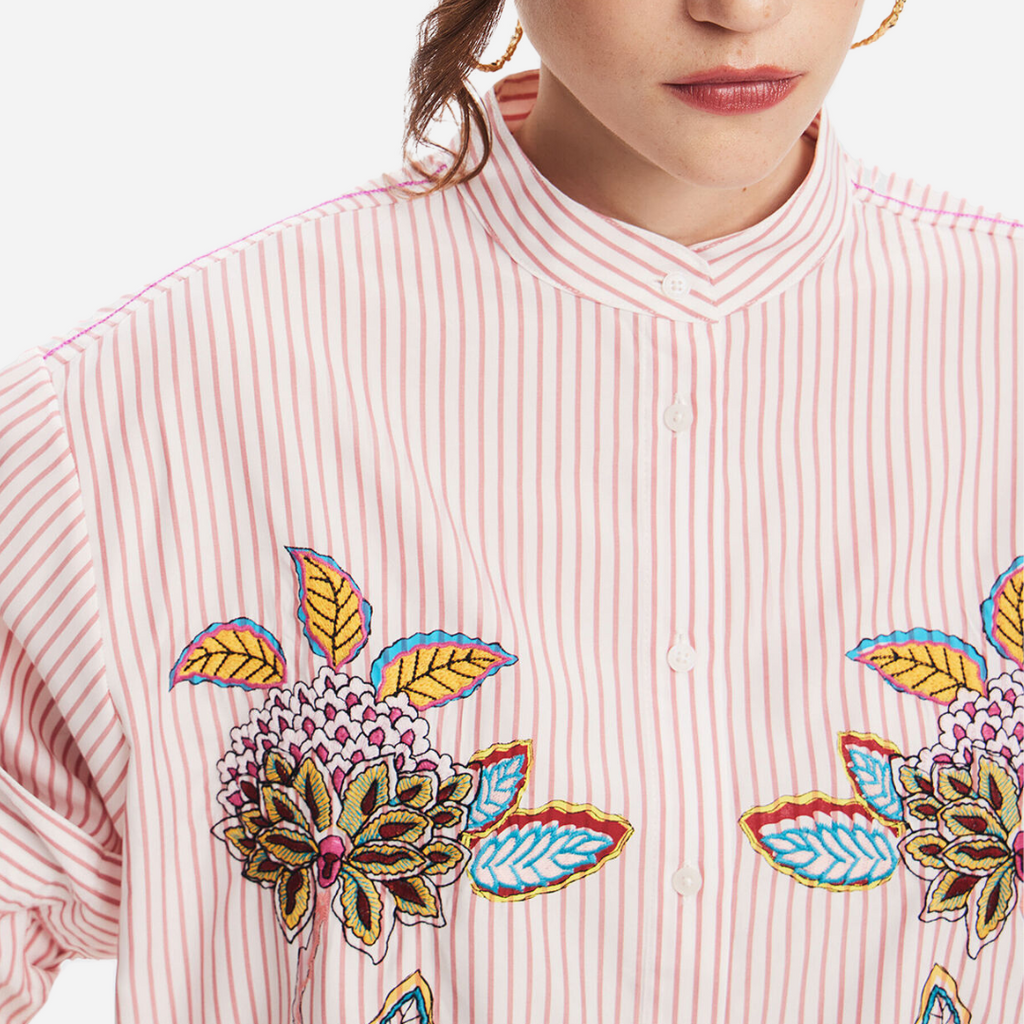 Camisa Dama Desigual Rosa Helado