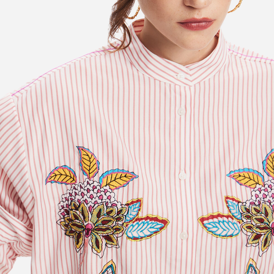 Camisa Dama Desigual Rosa Helado