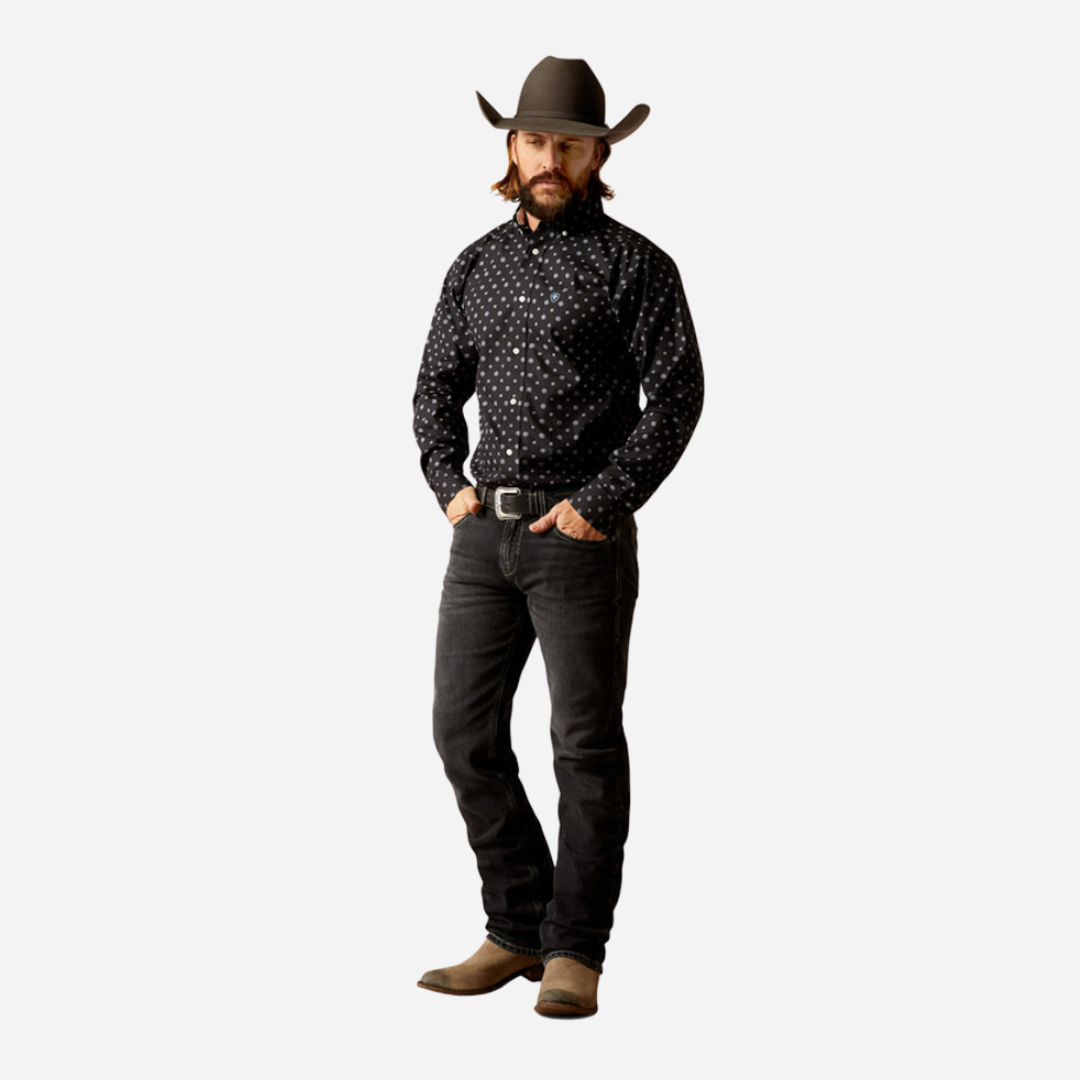 Camisa Caballero Ariat Black