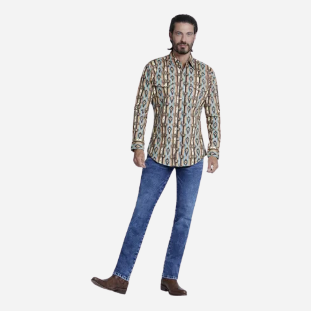 Camisa Caballero Wrangler Checotah