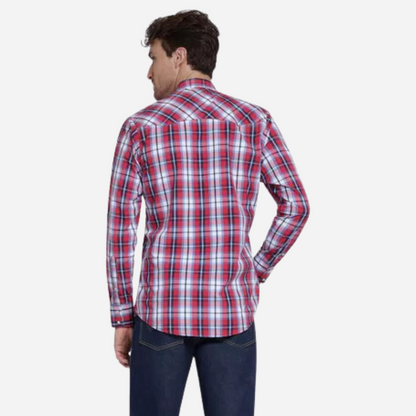 Camisa Caballero Wrangler Rojo