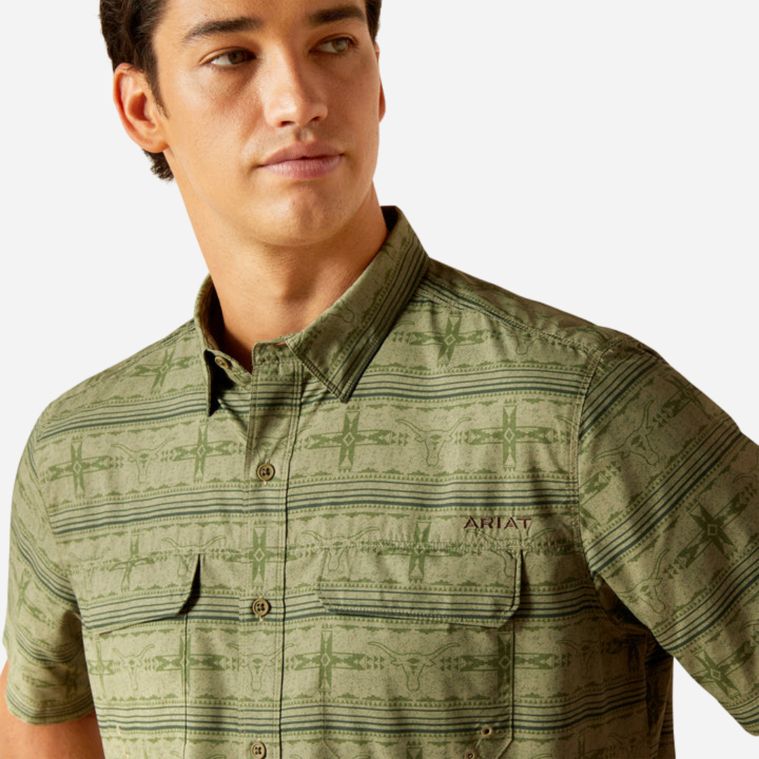 Camisa Caballero Ariat Leaf-Clover