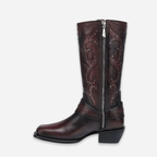 Bota Dama Cuadra Tinto