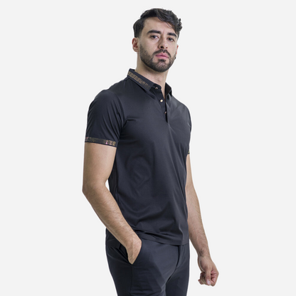 Playera Caballero Barocco Black-Gold