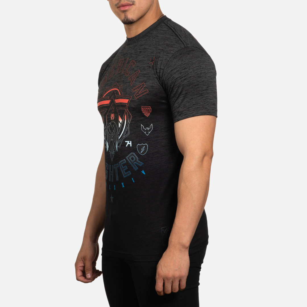 Playera Caballero American Fighter Black Mass