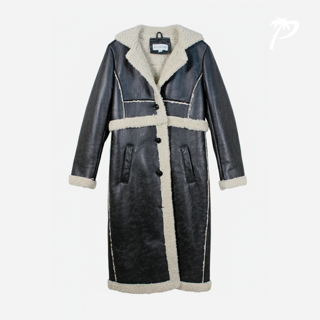 Abrigo de Dama B.Coature Black-Cream