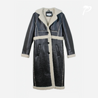 Abrigo de Dama B.Coature Black-Cream