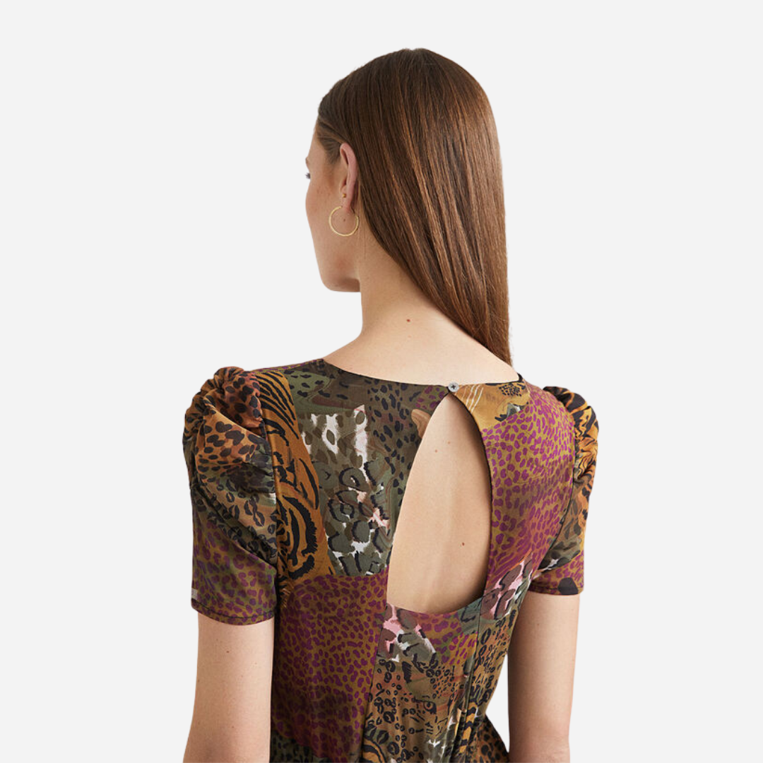 Vestido Dama Desigual Verde