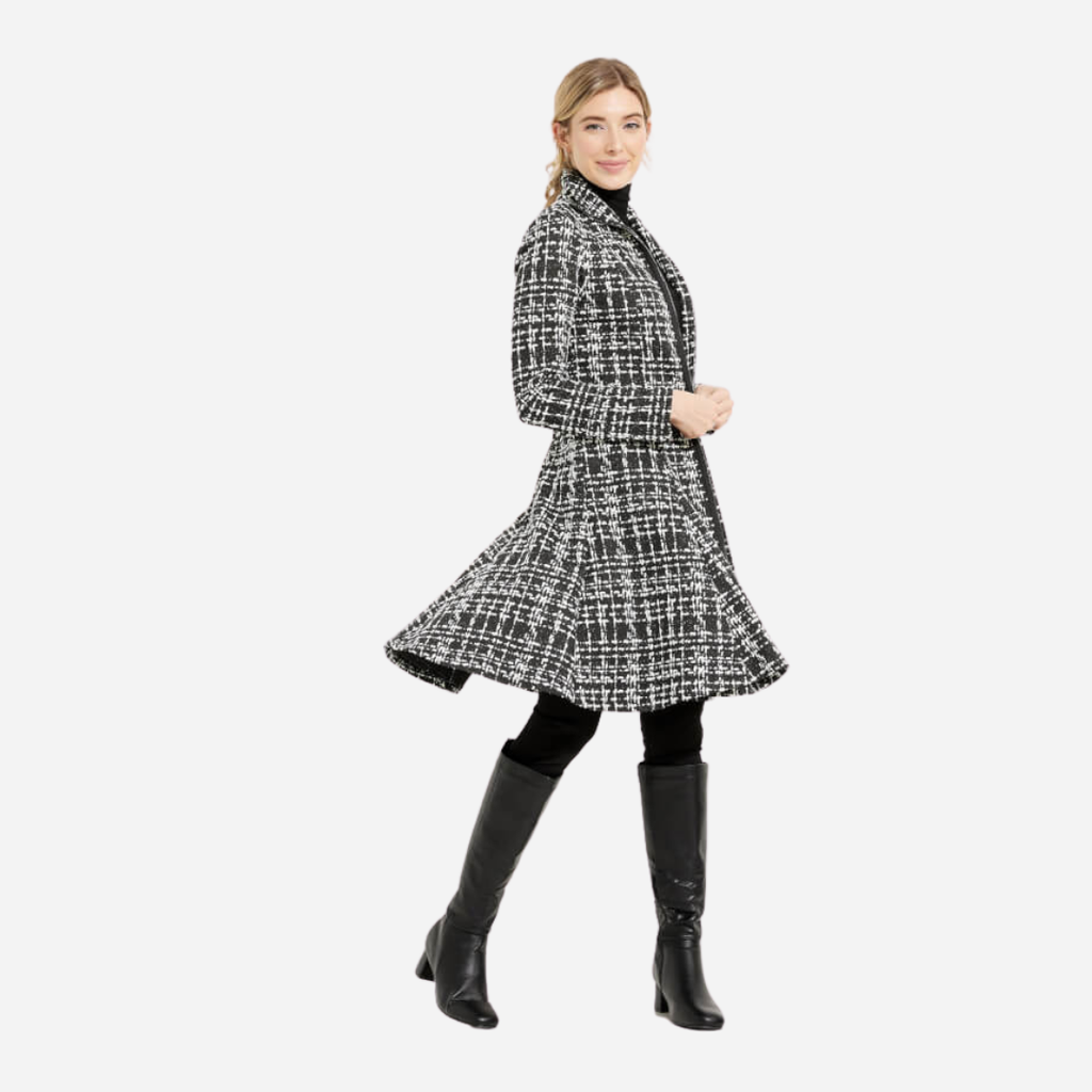 Saco Dama Joseph Ribkoff Black White