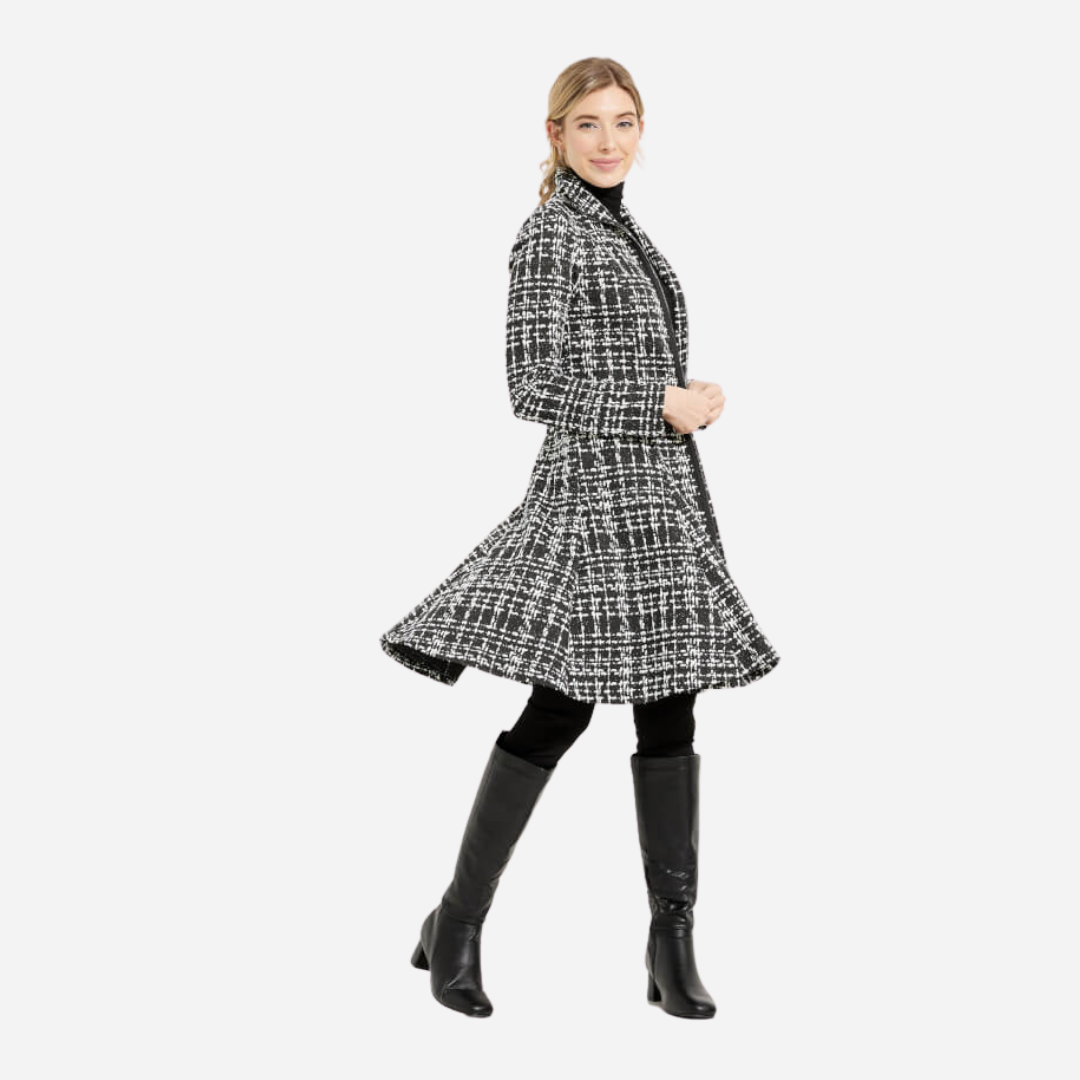 Saco Dama Joseph Ribkoff Black White