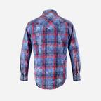 Camisa Caballero Cuadra Indigo