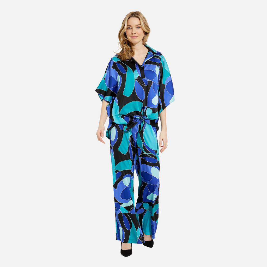 Blusa Dama Joseph Ribkoff Black Multicolor