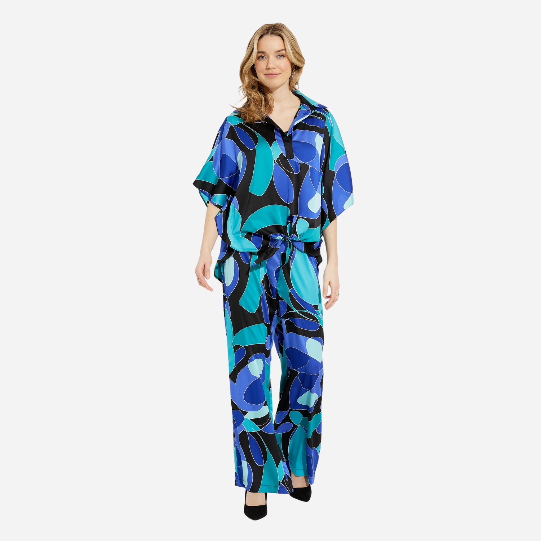 Blusa Dama Joseph Ribkoff Black Multicolor