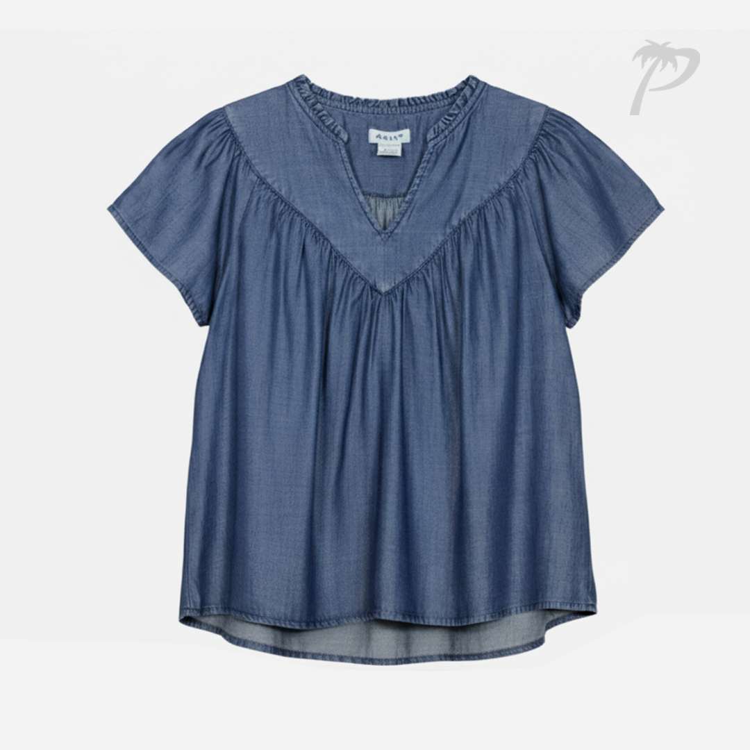 Blusa de Dama Ariat Medium-Blue