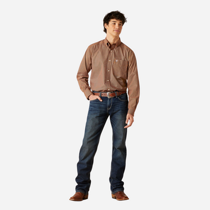 Camisa Caballero Ariat Rush-Blue