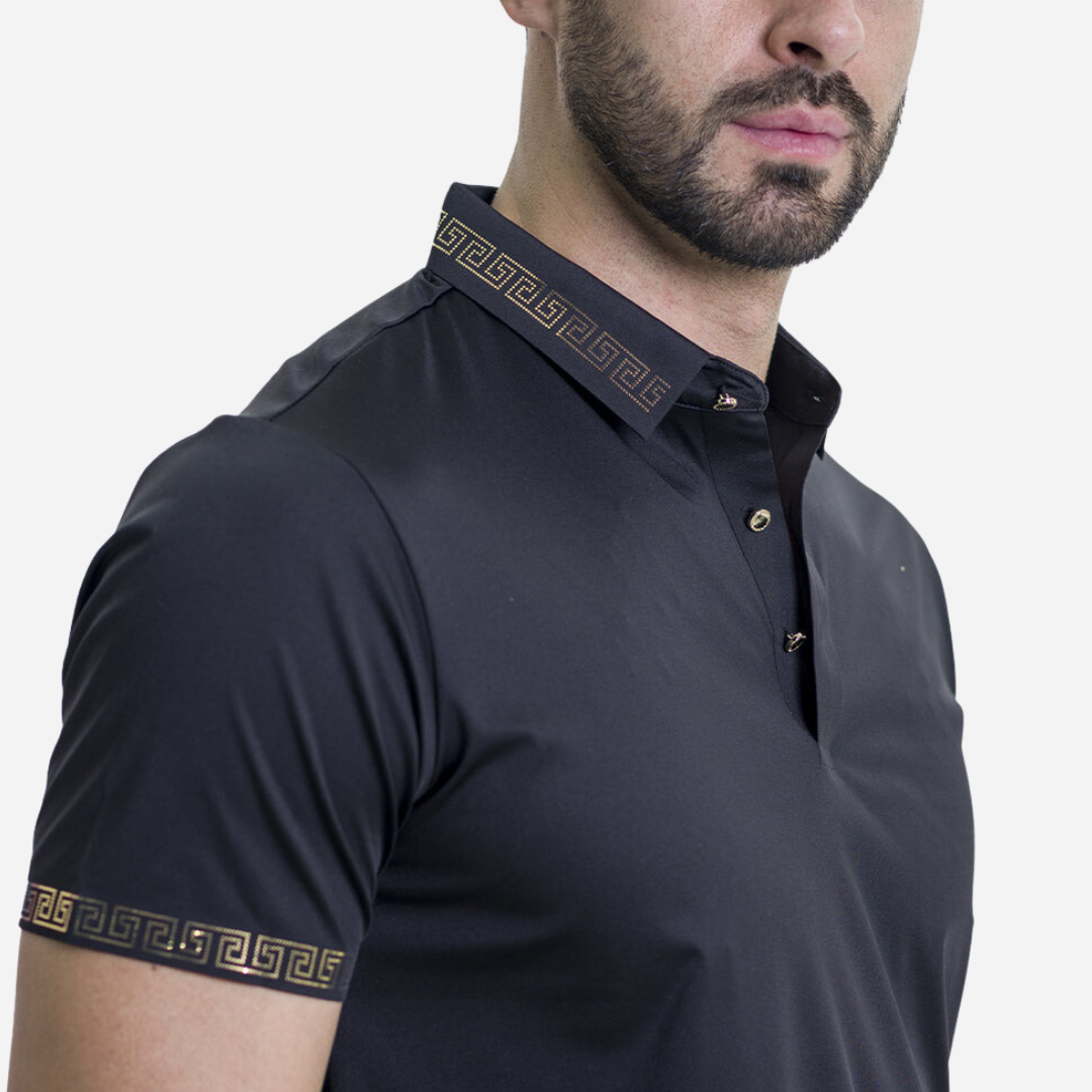 Playera Caballero Barocco Black-Gold