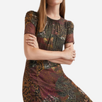 Vestido Dama Desigual Verde