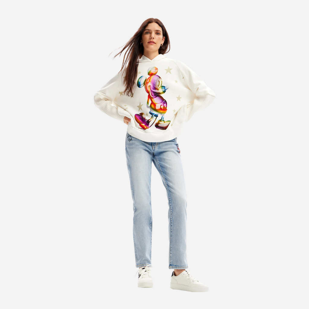 Sudadera Dama Desigual Crudo