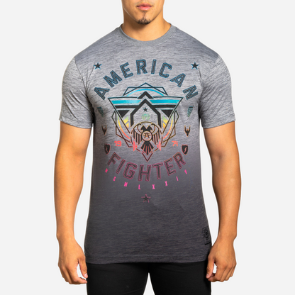 Playera Caballero American Fighter Heather Grey