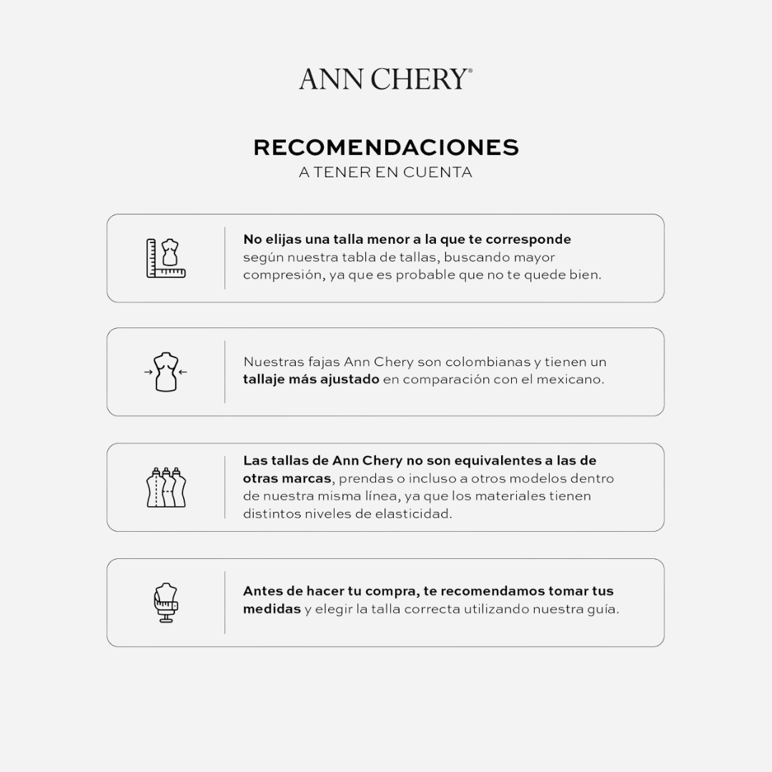 Faja Dama Ann Chery Short Black