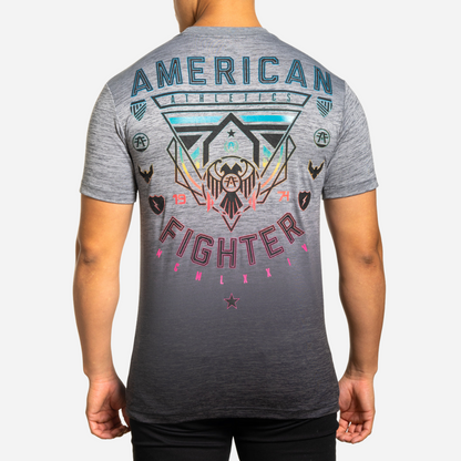 Playera Caballero American Fighter Heather Grey