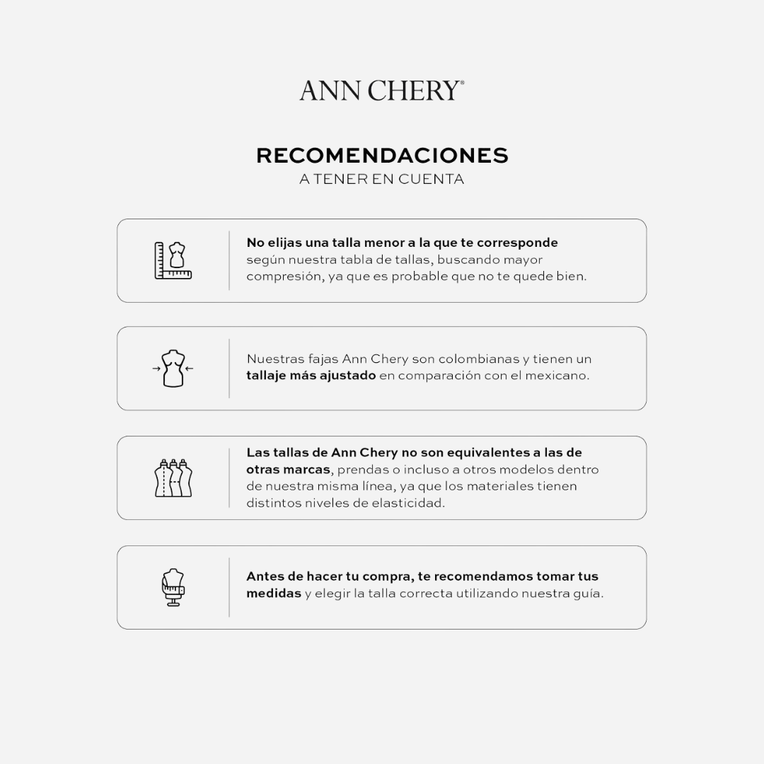 Faja Dama Ann Chery Short Black