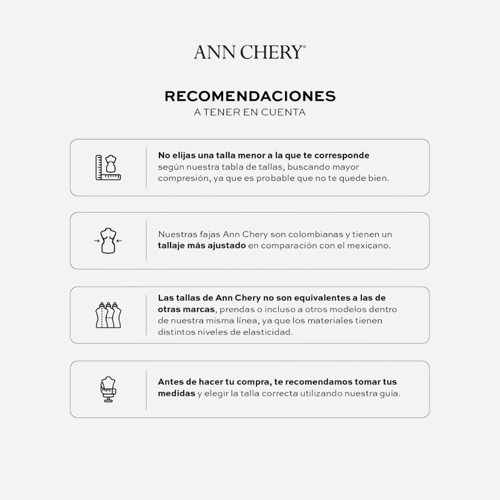 Faja Dama Ann Chery Cinturilla Black